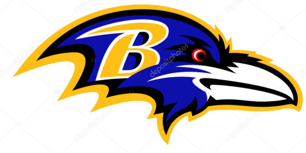 Logotype of Baltimore Ravens american football sports team