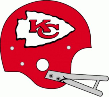 Logotype of Kansas City Chiefs american football sports team on helmet clipart