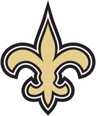 New Orleans Saints 'in logotype' u Amerikan futbol takımı 
