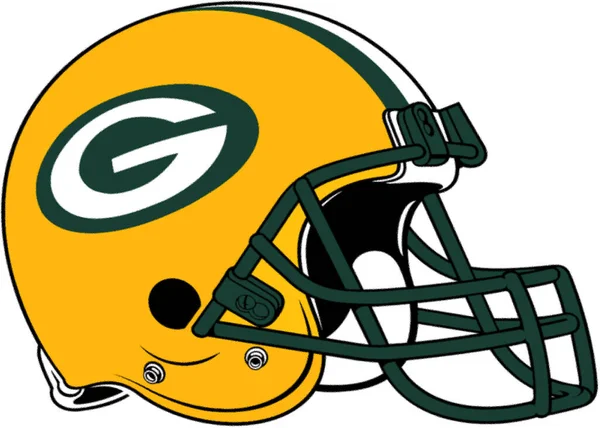 Логотип Американской Футбольной Команды Green Bay Packers Шлеме — стоковое фото