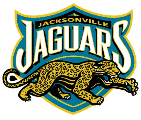 Jacksonville美洲虎美式足球运动队的标志类型 — 图库照片