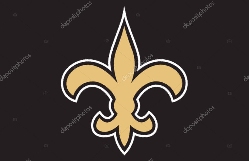 Logotype of New Orleans Saints american football sports team