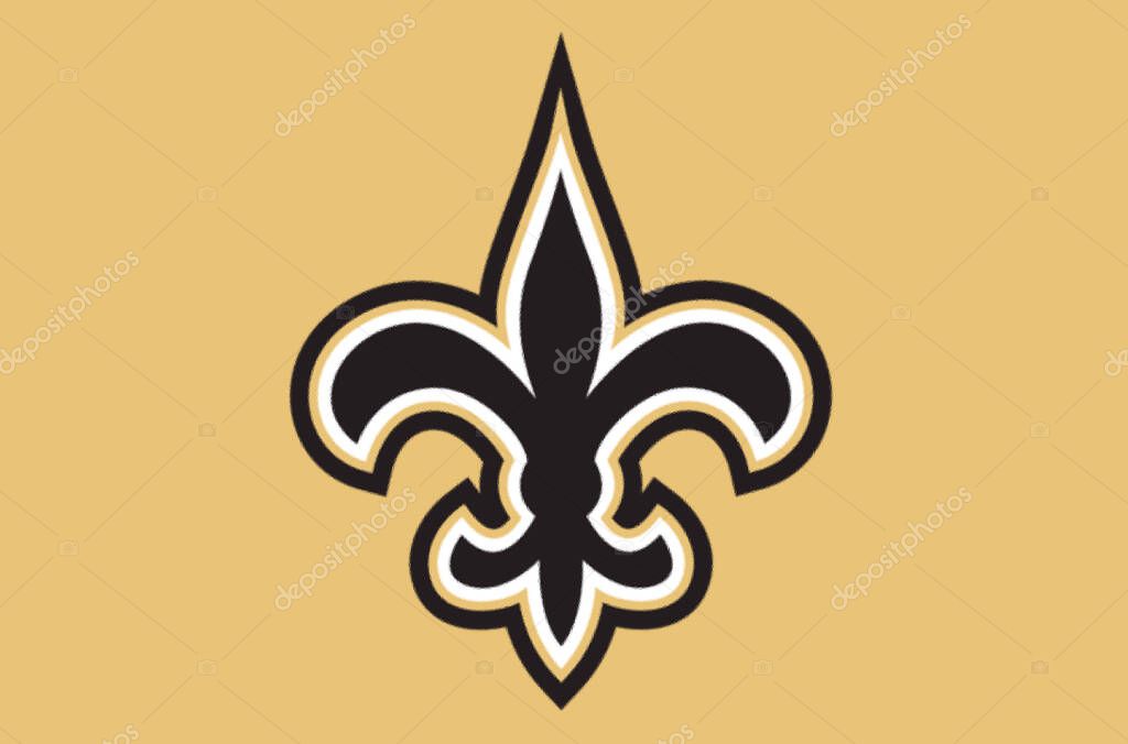 Logotype of New Orleans Saints american football sports team