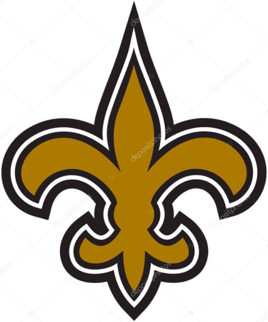 Logotype of New Orleans Saints american football sports team