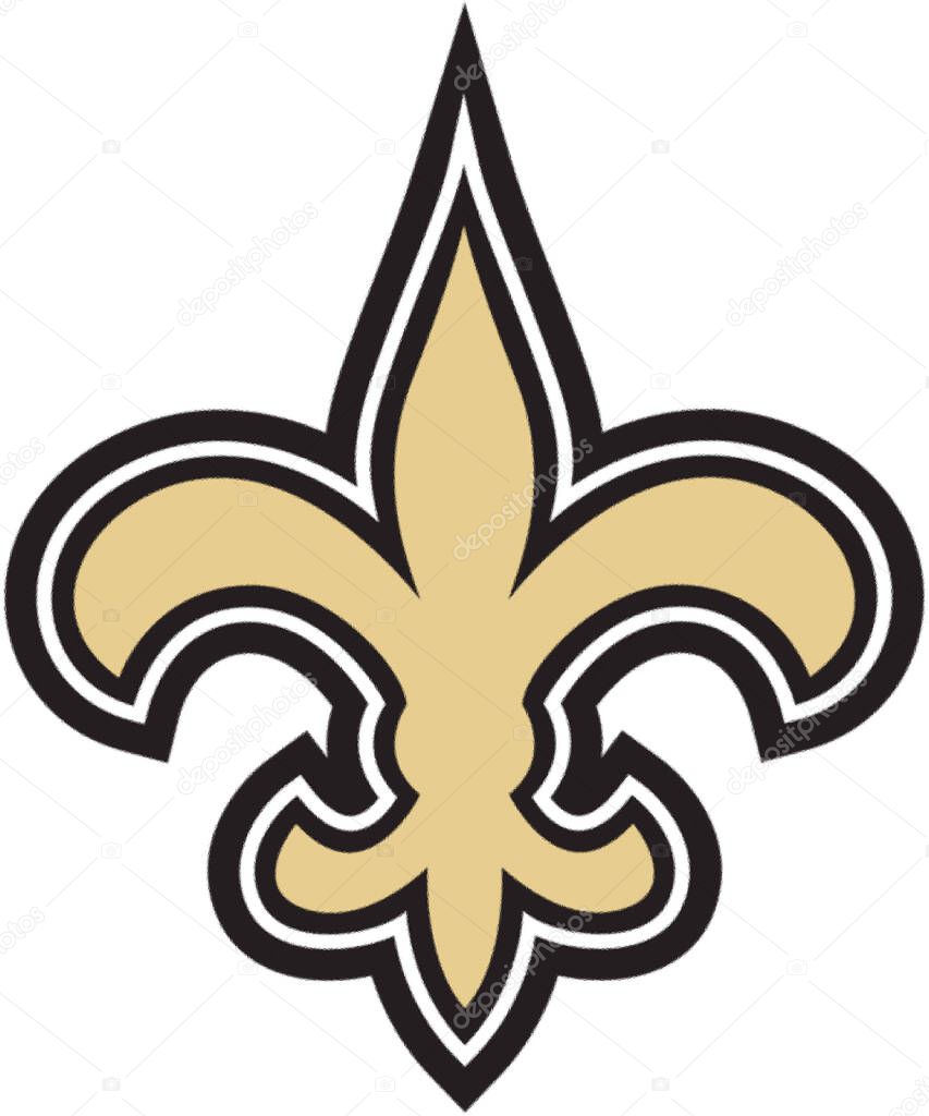 Logotype of New Orleans Saints american football sports team