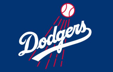 Logotype of Los Angeles Dodgers baseball sports team clipart