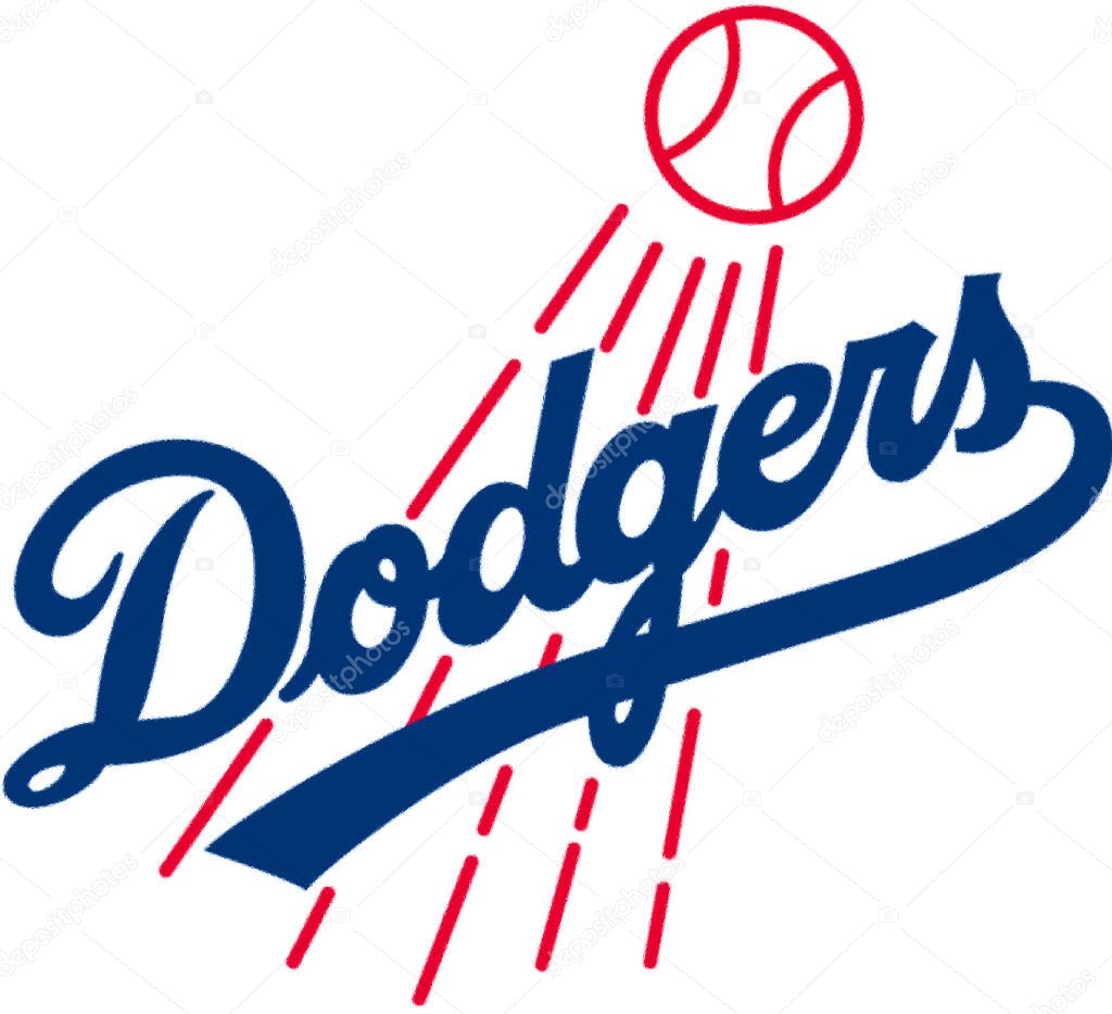 Logotype of Los Angeles Dodgers baseball sports team