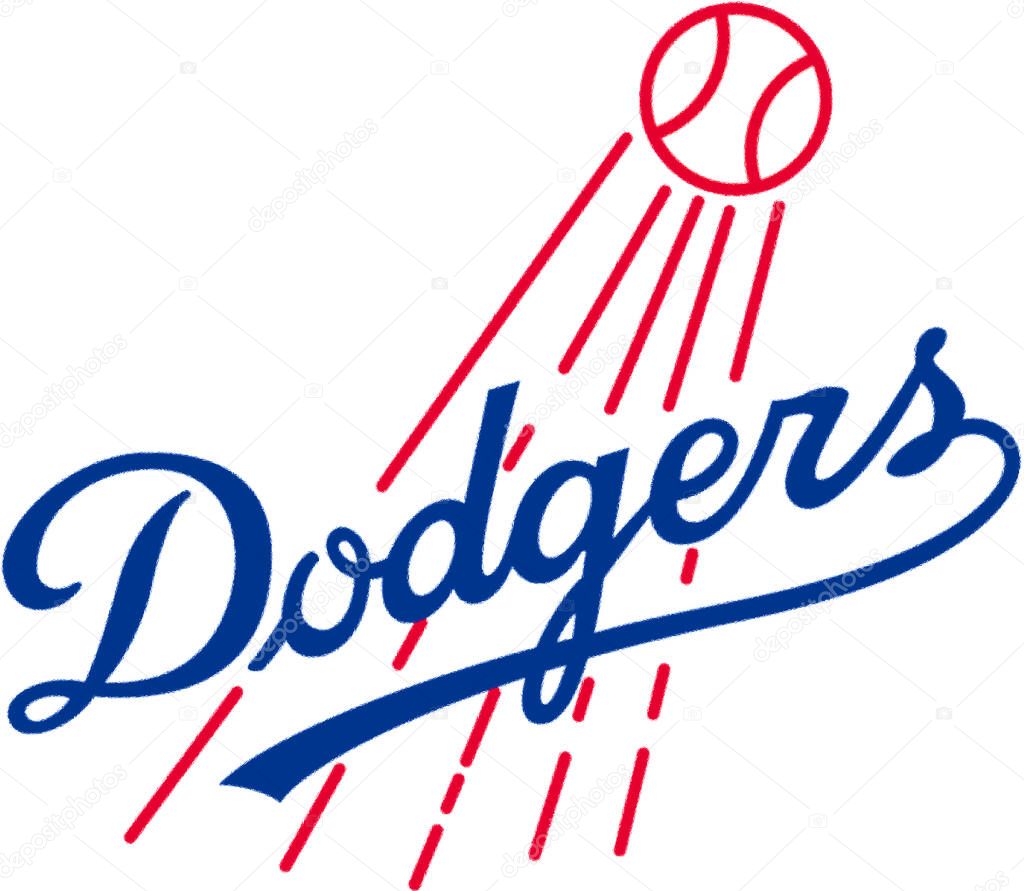Logotype of Los Angeles Dodgers baseball sports team