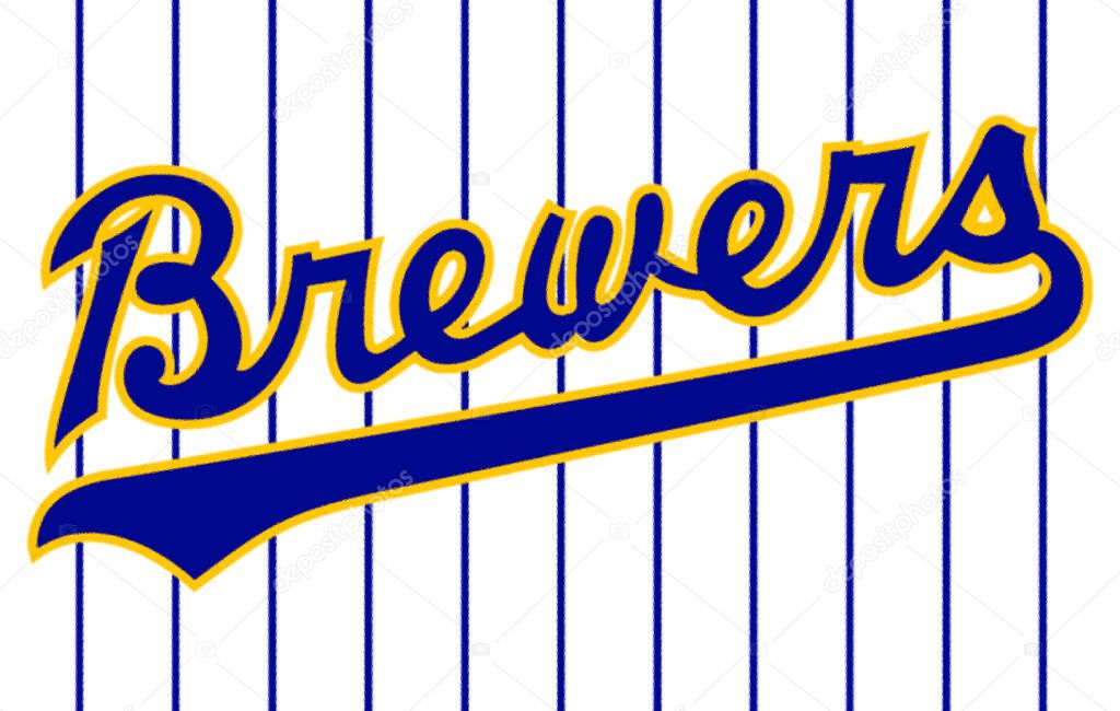 Logotype of Milwaukee Brewers baseball sports team