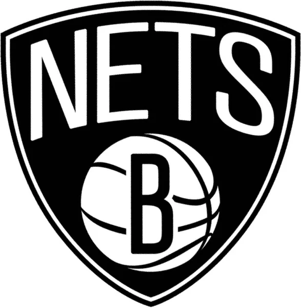 Logotype Brooklyn Nets Basketball Sports Team — Fotografia de Stock