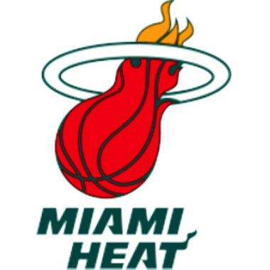 Logotype of Miami Heat basketball sports team