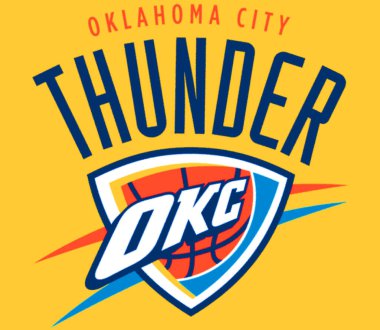 Logotype of Oklahoma City Thunder basketball sports team