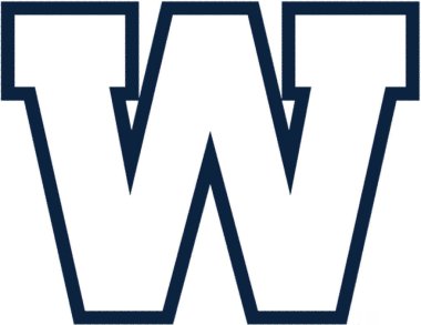 Logotype of Winnipeg Blue Bombers Canadian football sports team clipart