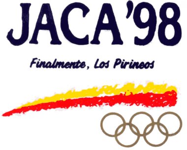 Logotype of XVIII Olympic Winter Games in Nagano, Japan 