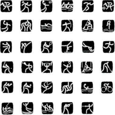 Logotype set of sports on Olympic Summer Games