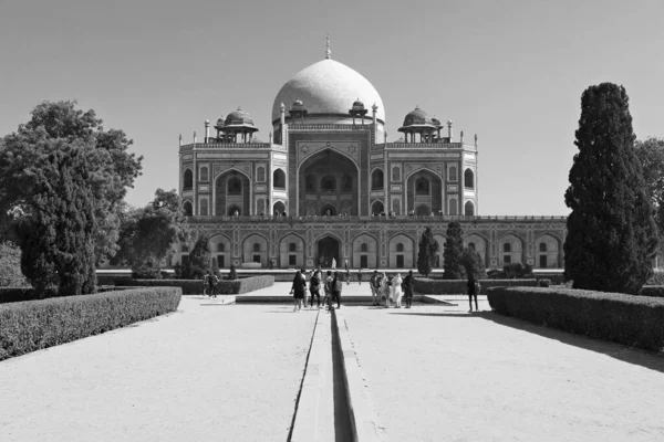 Delhi India 2023 Гробниця Хумаюна Гробниця Могольського Імператора Хумаюна Делі — стокове фото