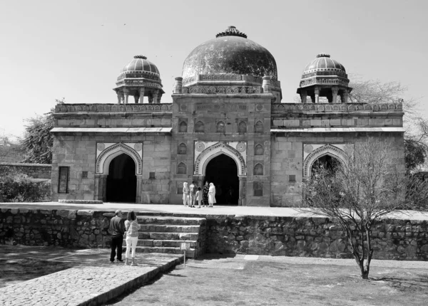 Delhi India 2023 Isa Khans Mezarı Humayuns Mezarı Ile Aynı — Stok fotoğraf