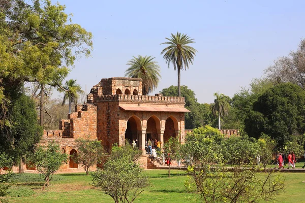 Delhi India 2023 Lodi Gardens 뉴델리에 공원이다 여기에는 모하마드 로디의 — 스톡 사진