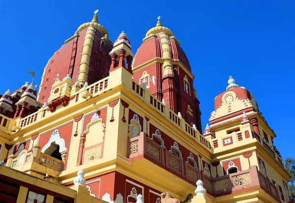 stock image DELHI INDIA - 02 11 2023: Laxminarayan Mandir is a Hindu temple dedicated to Laxminarayan in Delhi, India. Laxminarayan usually refers to Vishnu, the Preserver in the Trimurti, also known as Narayan