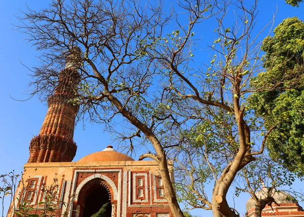 Delhi Indien 2023 Qutub Minar Complex Von Delhis Turm Des — Stockfoto