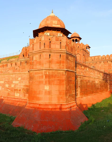 Delhi India 2023 Forte Vermelho Forte Histórico Bairro Old Delhi — Fotografia de Stock
