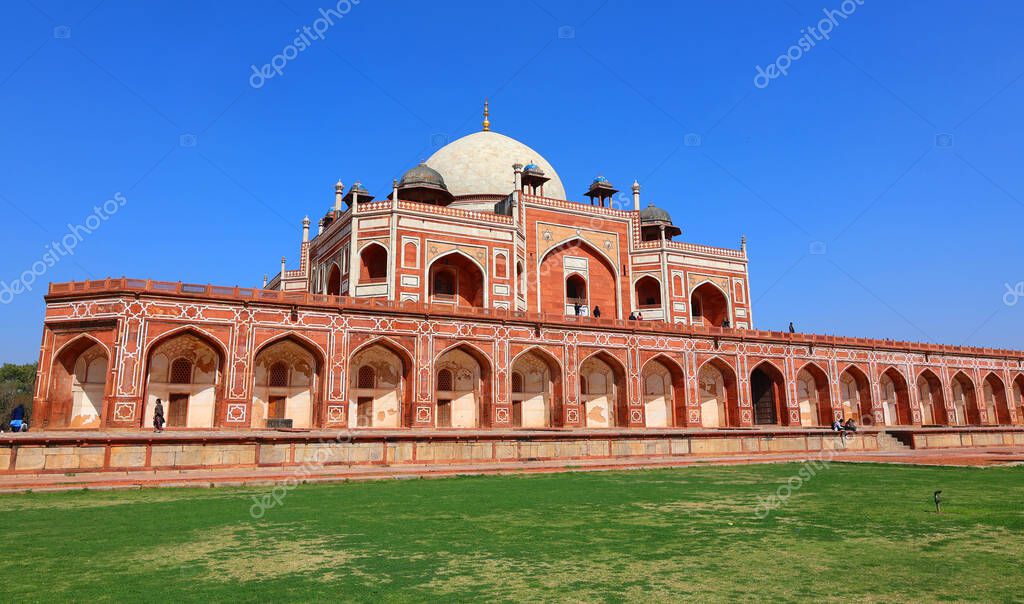 DELHI INDIA 02 11 2023 La tumba de Humayun es la tumba del emperador