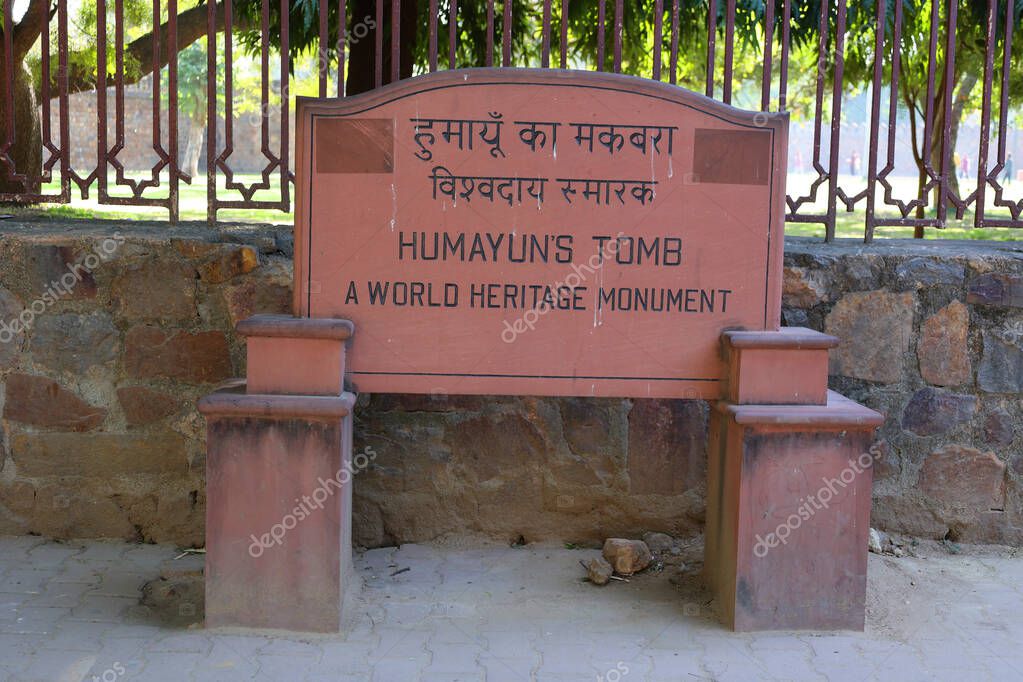 DELHI INDIA 02 11 2023 La tumba de Humayun es la tumba del emperador