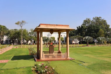 DELHI INDIA - 02 11 2023: 30 Ocak 1948 'de Mahatma Gandhi' nin suikasta kurban gittiği yer Birla Evi 'nin (şimdiki adıyla Gandhi Smriti) merkezi Yeni Delhi' deki büyük bir malikâne) yerleşkesinde suikasta uğradı..
