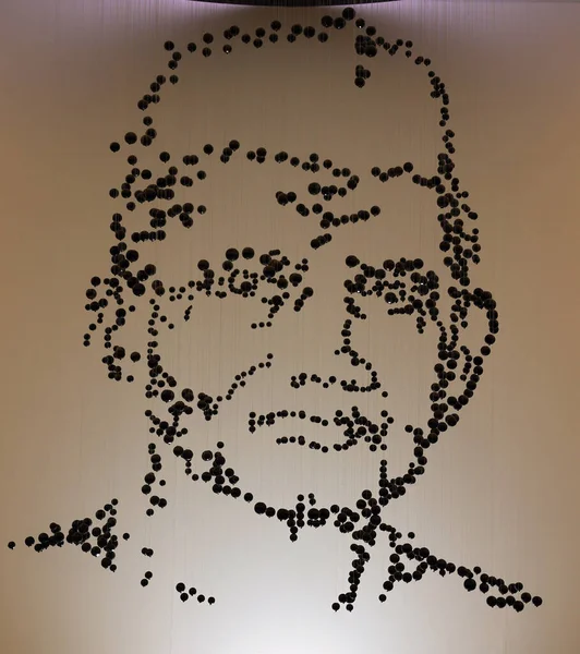 Mohandas Gandhi Indiai Vezető Portréja — Stock Fotó