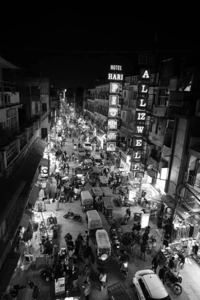 Delhi India 2023 Main Bazar Tooti Chowk New Delhi Night — Stock Photo, Image