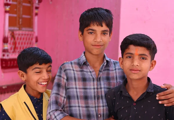 Deshnoke India 2023 Portrét Mladých Indických Teenagerů — Stock fotografie