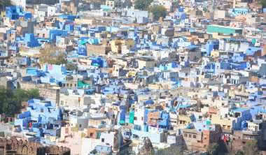 JODHPUR RAJASTHAN INDIA - 02 13 2023: Jodhpur Hindistan 'ın Rajasthan eyaletinin ikinci büyük şehridir. Rajasthan halkı arasında ve Hindistan 'ın her yerinde 