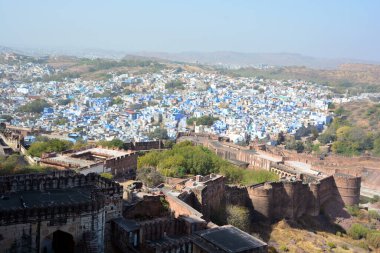 JODHPUR RAJASTHAN INDIA - 02 13 2023: Jodhpur Hindistan 'ın Rajasthan eyaletinin ikinci büyük şehridir. Rajasthan halkı arasında ve Hindistan 'ın her yerinde 