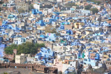 JODHPUR RAJASTHAN INDIA - 02 13 2023: Jodhpur Hindistan 'ın Rajasthan eyaletinin ikinci büyük şehridir. Rajasthan halkı arasında ve Hindistan 'ın her yerinde 