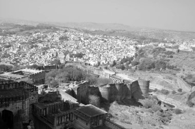 JODHPUR RAJASTHAN INDIA - 02 13 2023: Jodhpur Hindistan 'ın Rajasthan eyaletinin ikinci büyük şehridir. Rajasthan halkı arasında ve Hindistan 'ın her yerinde 