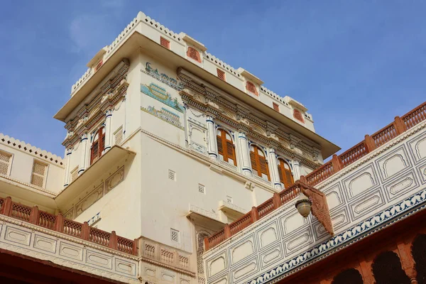 Kaner Rajasthan India 2023 Haveli Nin Detayları Geleneksel Bir Konak — Stok fotoğraf