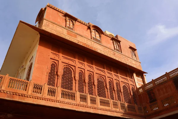 Bikaner Rajasthan India 2023 Details Haveli Traditional Townhouse Mansion Manor — Stock Photo, Image
