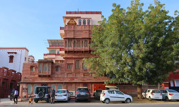 Bikaner India 2023 Haveli是印度次大陆的一座具有历史和建筑意义的传统城镇住宅 庄园式住宅 位于一个城镇或城市 — 图库照片