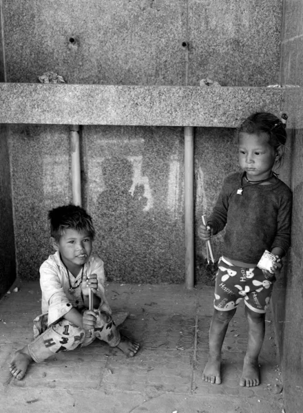 Jaisalmer Rajasthan India 2023 Retrato Crianças Pobres Milhões Crianças Indianas — Fotografia de Stock