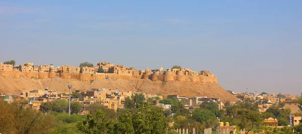 Jaisalmer Rajasthan India 2023年 砂岩で作られたJisalmer砦またはSonar QuilaまたはGolden Fort ユネスコの世界遺産に登録されている旧絹交易路に沿ったタール砂漠 — ストック写真