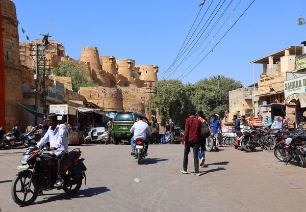 Jaisalmer Rajasthan Indien 2023 Jaisalmer Ist Ein Ehemaliges Mittelalterliches Handelszentrum — Stockfoto