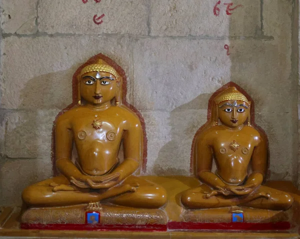 Jaisalmer Rajasthan India 2023 Estatuas Buddha Templo —  Fotos de Stock