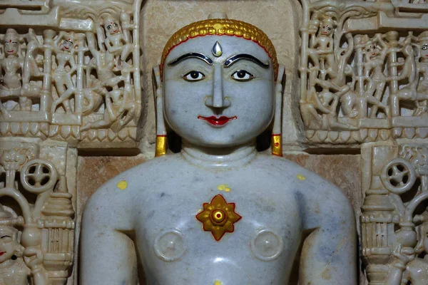 Jaisalmer Rajasthan India 2023 Estatua Buddha Templo —  Fotos de Stock