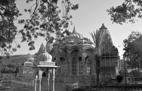 Jodhpur Rajasthan India 2023 Antigua Estructura Exterior Del Templo Hindú —  Fotos de Stock