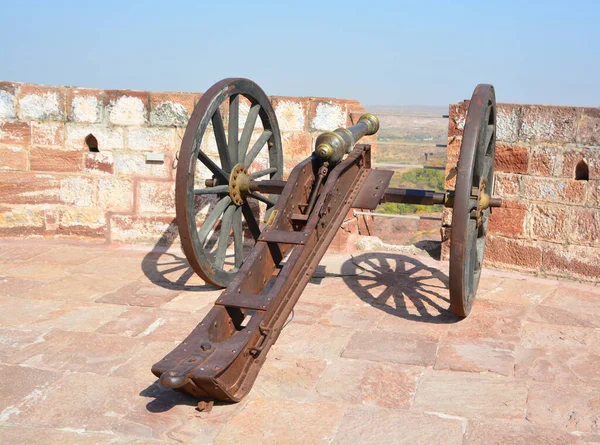 Jodhpur Rajasthan India 2023 Παλιό Κανόνι Στο Οχυρό Mehrangarh Στο — Φωτογραφία Αρχείου