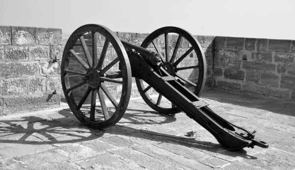 Jodhpur Rajasthan India 2023 Old Cannon Mehrangarh Fort Jodhpur Famous — Stock Photo, Image