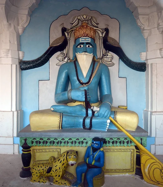 Jodhpur Rajasthan India 2023 Rock Sculpture Hall Heroes Divinity Mandore — стокове фото