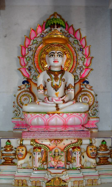 Rajastan India Świątynia Dżinizmu Jest Szóstą Wielkości Religią Indii Jest — Zdjęcie stockowe
