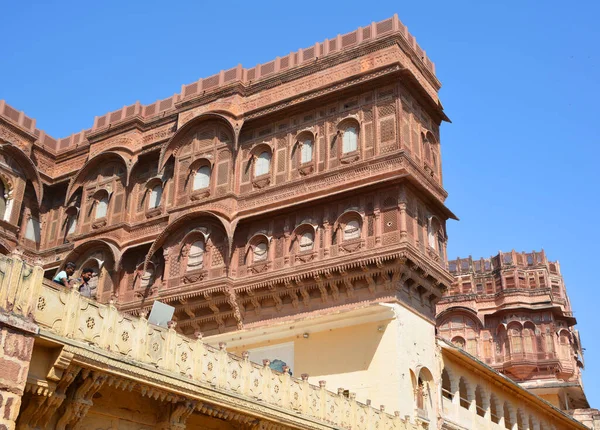 Jodhpur Rajasthan India 2023 Dettagli Haveli Una Casa Città Tradizionale — Foto Stock