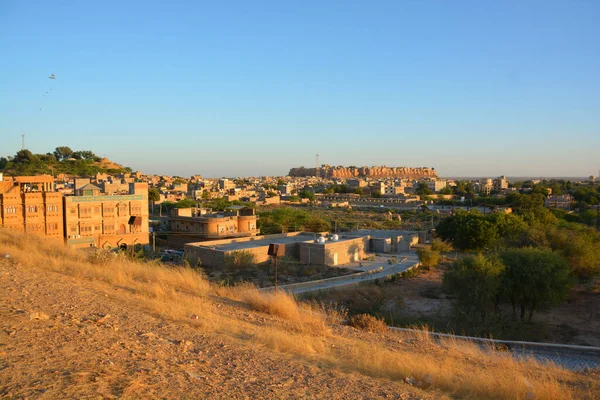 Jaisalmer ジャイスラーマー インド Jisalmer要塞 ジャイスラーマー インドのラジャスタン州にある要塞 世界でも数少ない 生活の砦 の一つと考えられている カルカソンヌ — ストック写真